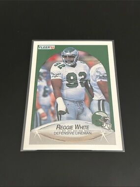 Fleer 90 Reggie White Football Trading Card - Philadelphia Eagles
